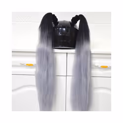 ) 2pcs/pair New Motorcycle Helmet Braids Wig Loose Wig Braid Motorbike Helmet - B37(No helmet