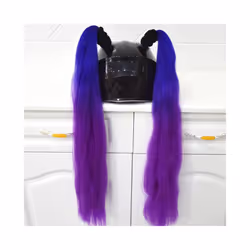 ) 2pcs/pair New Motorcycle Helmet Braids Wig Loose Wig Braid Motorbike Helmet - B46(No helmet