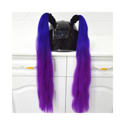 ) 2pcs/pair New Motorcycle Helmet Braids Wig Loose Wig Braid Motorbike Helmet - B46(No helmet
