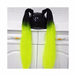 ) 2pcs/pair New Motorcycle Helmet Braids Wig Loose Wig Braid Motorbike Helmet - B13(No helmet