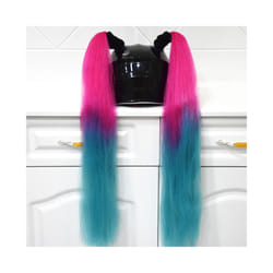 ) 2pcs/pair New Motorcycle Helmet Braids Wig Loose Wig Braid Motorbike Helmet - B41(No helmet