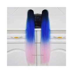 ) 2pcs/pair New Motorcycle Helmet Braids Wig Loose Wig Braid Motorbike Helmet - C4(No helmet