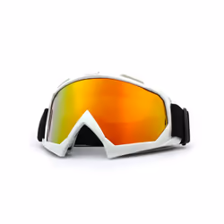 Motorcycle Off-road Goggles Protective Gears Flexible Cross Helmet Face - Imitation red lens
