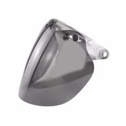 U90C Motorcycle Helmet Bubble Visor 3-Snap Design Open Face Helmet Visor - Deep tea