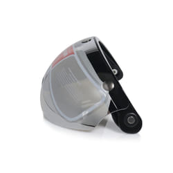 3-snap open face helmet visor vintage retro motorcycle helmet bubble shield - 5