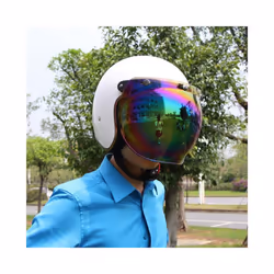 Motorcycle Helmet Sun Visor Goggles UV Protection Shield Lens for Bicycle - W-4