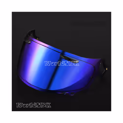 Helmet Lens Visor Motocross Helmet Motorcycle Full Face Helmet Shied Lens - Blue