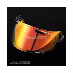 Helmet Lens Visor Motocross Helmet Motorcycle Full Face Helmet Shied Lens - Clear Revo Red