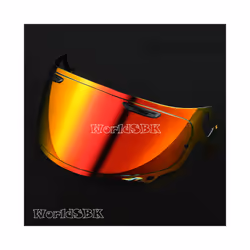 Helmet Lens Visor Motocross Helmet Motorcycle Full Face Helmet Shied Lens - Red Gold