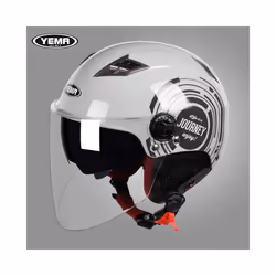 YEMA Half Helmet for Moto Motorcycle Bike Electric Motorbike Double Lens - A5
