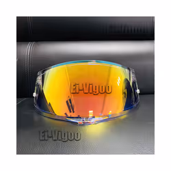 Helmet Visor for AGV K1 K3 SV K5 Motorcycle Helmet Glasses Motorbike Helmet - Revo red gold