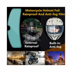 1pcs Universal Motorcycle Helmet Waterproof Lens Film Lens Film and Helmet - Anti rain