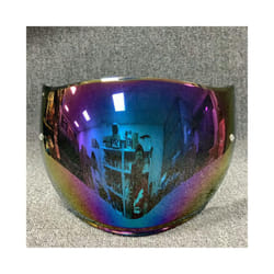 Motorcycle Half Helmet Visor Lens Fitting Case for K5 JET Motorbike 3/4 - Rainbow