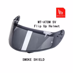 MT-V-16 shield MT Flip up helmet ATOM SV helmet shield replacement helmet - smoke