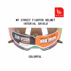 MT helmet Streetfighter internal sunglass lens replacement shield 5 color - colorful
