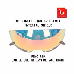 MT helmet Streetfighter internal sunglass lens replacement shield 5 color - revo red