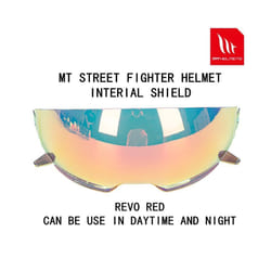 MT helmet Streetfighter internal sunglass lens replacement shield 5 color - revo red
