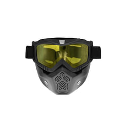 Motorcycle Goggles Mask Motocross Motorbike Detachable Off-Road Ski Goggle - Yellow lens