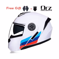 ORZ New Motorcycle helmet full face racing with Double sun visor Women - S, 9