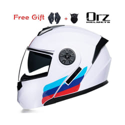 ORZ New Motorcycle helmet full face racing with Double sun visor Women - xL, 9