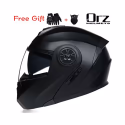 ORZ New Motorcycle helmet full face racing with Double sun visor Women - S, 12