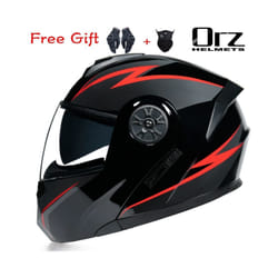 ORZ New Motorcycle helmet full face racing with Double sun visor Women - xL, 6