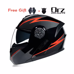 ORZ New Motorcycle helmet full face racing with Double sun visor Women - xL, 16