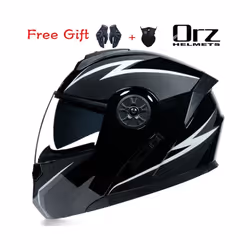 ORZ New Motorcycle helmet full face racing with Double sun visor Women - xL, 16