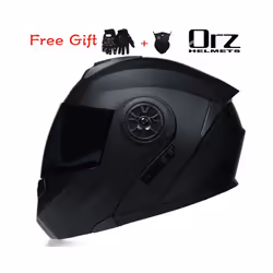 ORZ New Motorcycle helmet full face racing with Double sun visor Women - S, 13