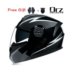 ORZ New Motorcycle helmet full face racing with Double sun visor Women - xL, 2