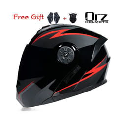 ORZ New Motorcycle helmet full face racing with Double sun visor Women - xL, 5