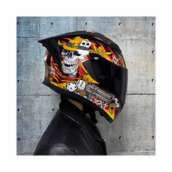 DOT CertifiedFull Face Motorcycle Helmet racing Helmet capacete double - M, 13