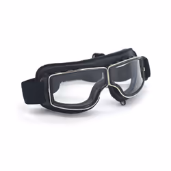 Universal Motorcycle Vintage Goggles Pilot Motorbike Scooter Biker Glasses - Smoke Lens