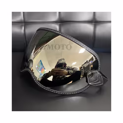 Retro Motorcycle Goggles Half Face Helmets Lens Glasses Motorcycle Helmet - Silver