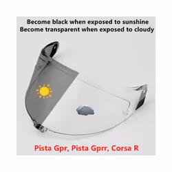 Helmet Visor for AGV PISTA GPR CORSA R RACE 3 Motorcycle Helmet Shield - Photochromic