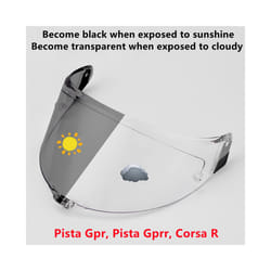 Helmet Visor for AGV PISTA GPR CORSA R RACE 3 Motorcycle Helmet Shield - Photochromic