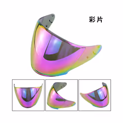 Motorcycle Helmet Visor for SHOEI J-Cruise 1 J-Cruise 2 J-Force 4 CJ-2 - Rainbow