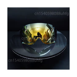 JO EX-ZERO Helmets Visor Motorcycle Helmet Lens Visor Helmet Glasses Half - Gold
