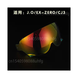JO EX-ZERO Helmets Visor Motorcycle Helmet Lens Visor Helmet Glasses Half - Revo Red