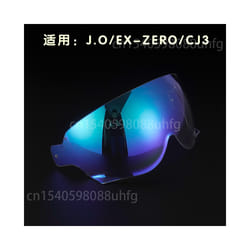 JO EX-ZERO Helmets Visor Motorcycle Helmet Lens Visor Helmet Glasses Half - Revo Blue