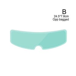 Helmet Clear Anti-Fog Rainproof Film Motorcycle Anti Rain Clear Lens - B