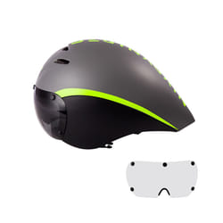 Aero Goggles Bicycle Helmet  TT Triathlon Road Bike Helmets Timetrial - Black 2 lens A