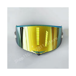 Explosion-proof and UV-proof Motorcycle Helmet Sun Visor Goggles Lens - Gold
