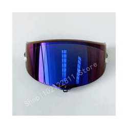 Explosion-proof and UV-proof Motorcycle Helmet Sun Visor Goggles Lens - blue