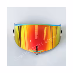 Explosion-proof and UV-proof Motorcycle Helmet Sun Visor Goggles Lens - red gold