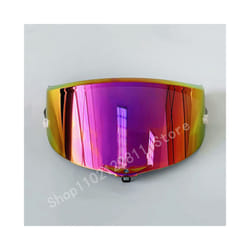 Explosion-proof and UV-proof Motorcycle Helmet Sun Visor Goggles Lens - rose Red