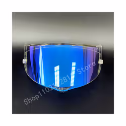 Explosion-proof and UV-proof Motorcycle Helmet Sun Visor Goggles Lens - revo blue