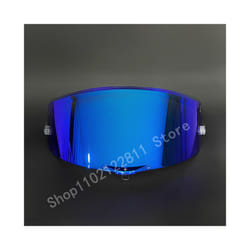 Explosion-proof and UV-proof Motorcycle Helmet Sun Visor Goggles Lens - dark blue