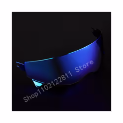 For Scorpion EXO Combat/Covert-X Motorcycle Helmet Shield Lens Retro Scorpion - Blue