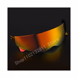 For Scorpion EXO Combat/Covert-X Motorcycle Helmet Shield Lens Retro Scorpion - Revo dark red